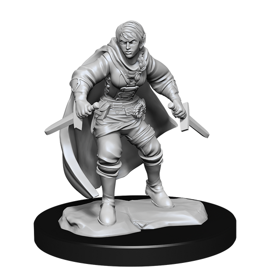 DND Unpainted Minis Wv14 Half-Elf Rouge Female - Roleplaying Games - The Hooded Goblin