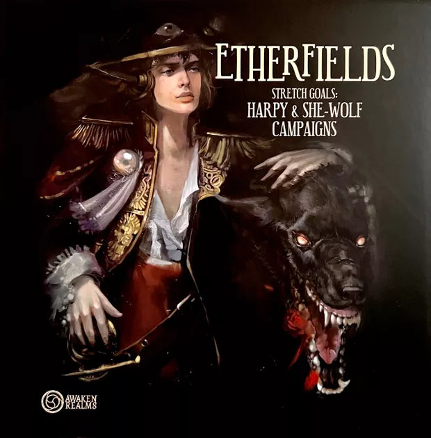 Awaken Realms Board Game Etherfields + Harpy & She-Wolf Campaigns +Ex Fortitudine Veritas ISS Vanguard