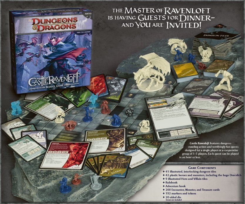 Dungeons & Dragons: Castle Ravenloft Board Game - Board Game - The Hooded Goblin