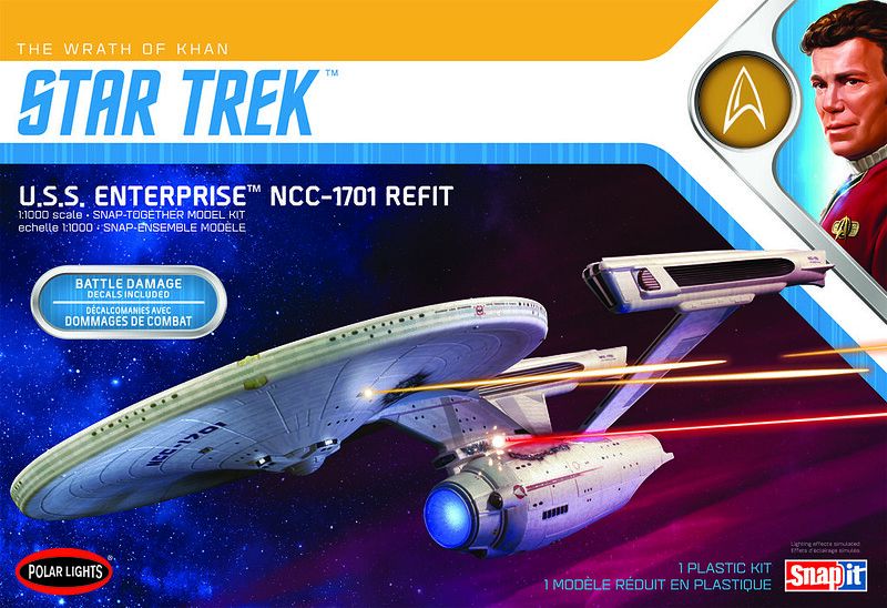 Polar Lights Star Trek U.S.S. Enterprise Refit - Model Kit - The Hooded Goblin