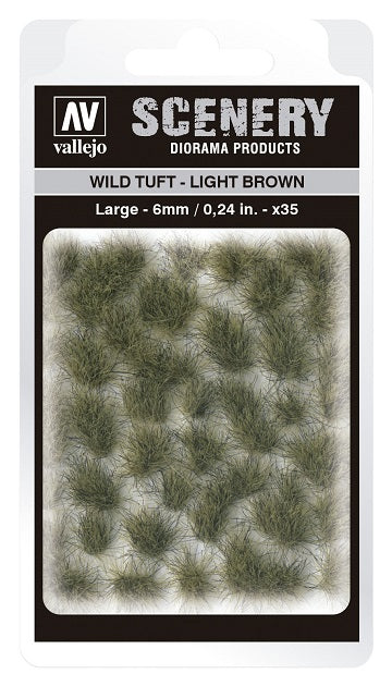 VALLEJO: SCENERY LARGE WILD TUFT LIGHT BROWN - Hobby Supplies - The Hooded Goblin