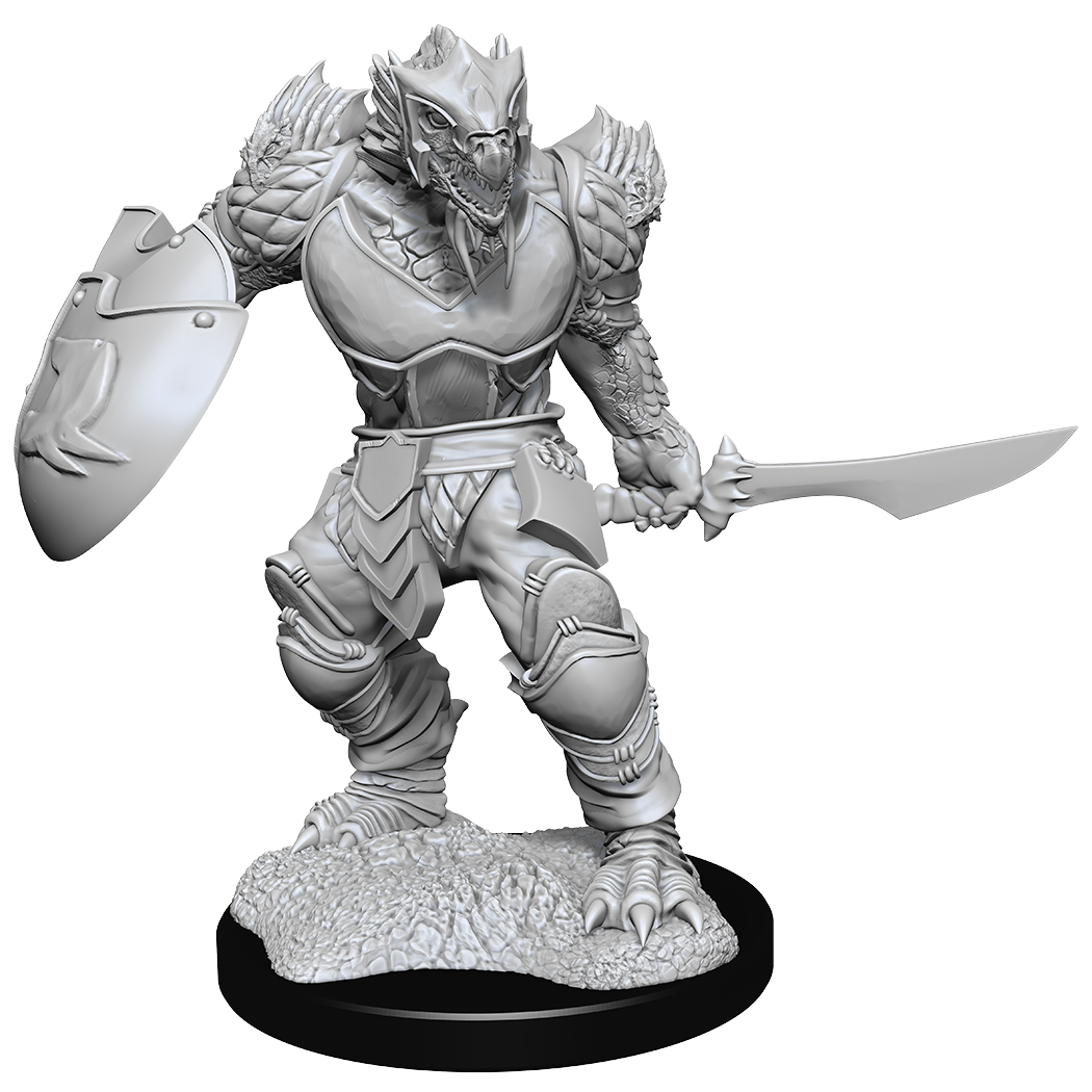 D&D Unpainted Minis: Dragonborn Fighter Male