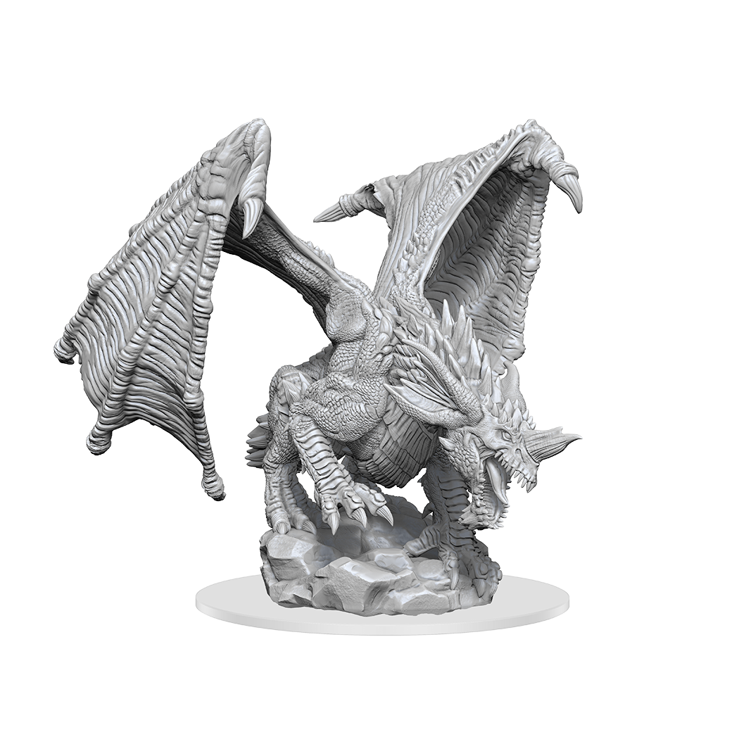 DND UNPAINTED MINIS WV15 YOUNG BLUE DRAGON