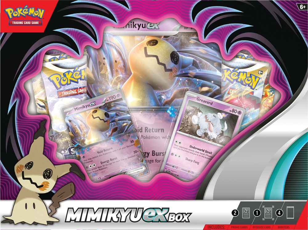 Pokmon TCG: Mimikyu ex Box The Hooded Goblin Pokmon TCG: Mimikyu ex Box The Hooded Goblin