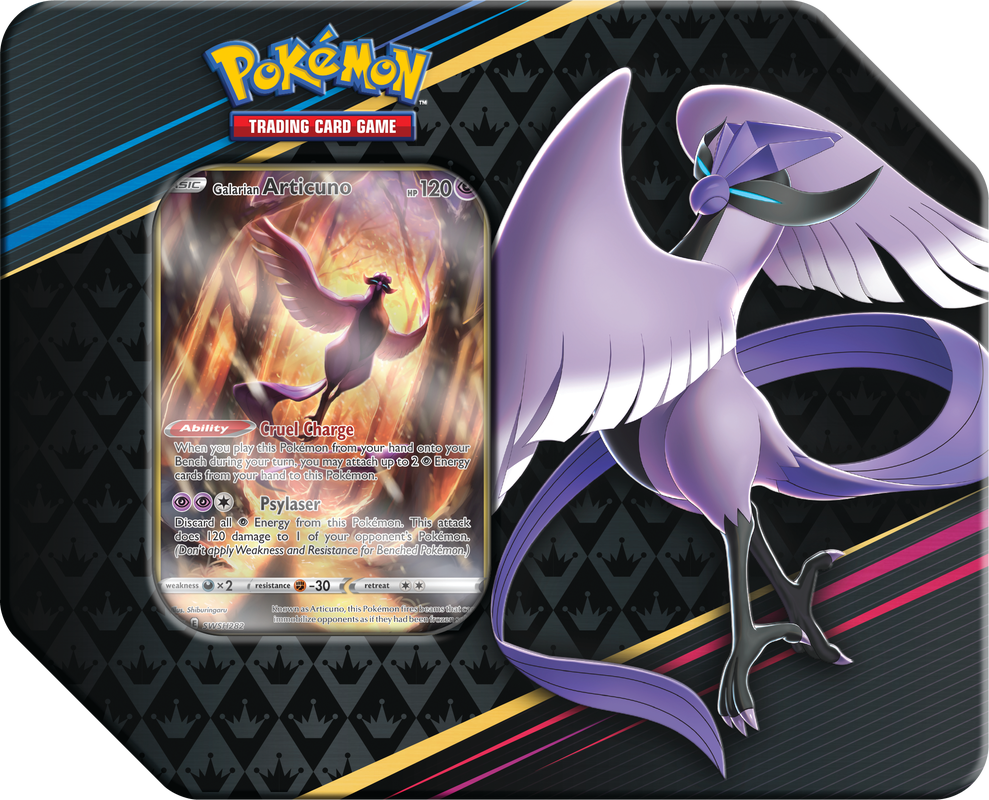 Pokémon TCG: Sword & Shield - Crown Zenith Galarian Tin - Articuno