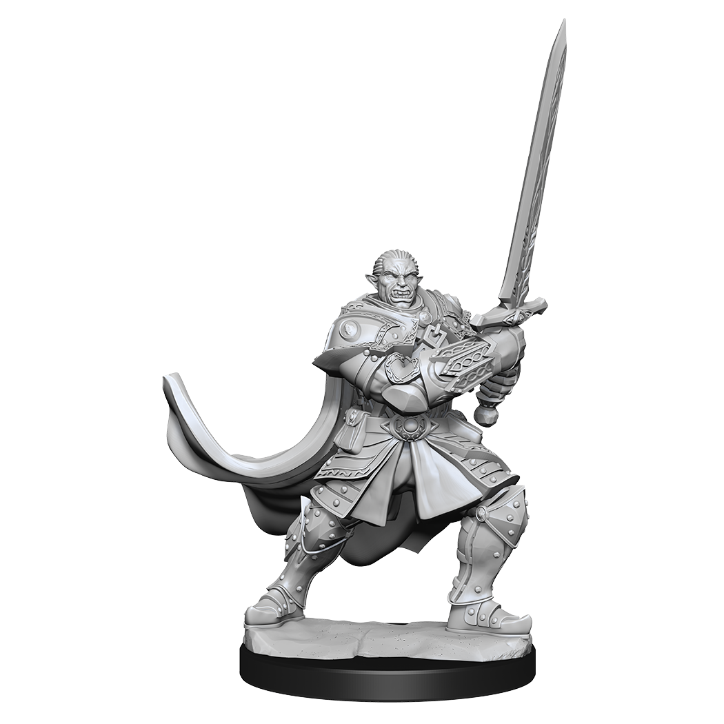 D&D Unpainted Minis Half-Orc Paladin Male