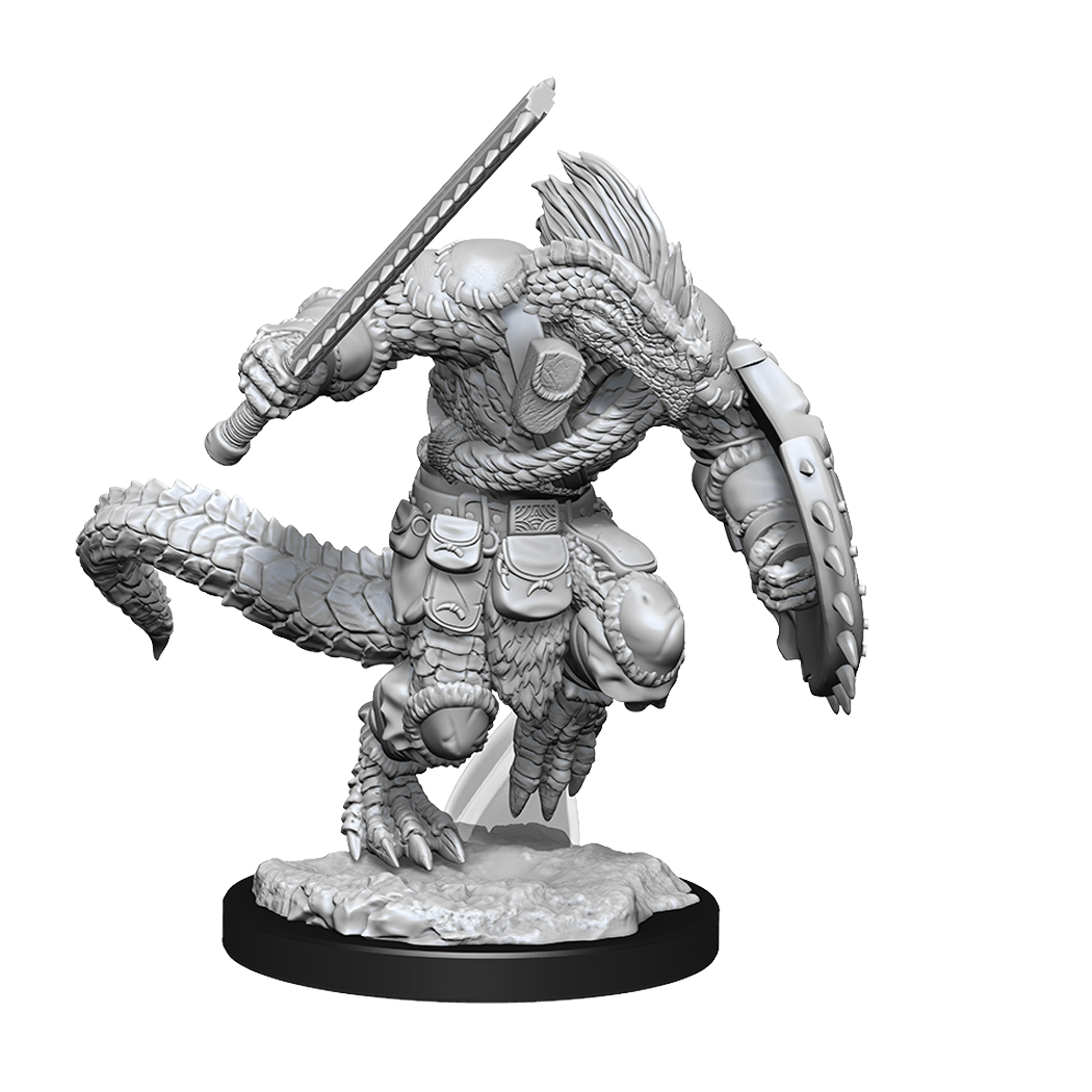DND Unpainted Minis WV15 Lizardfolk Barb/Cleric