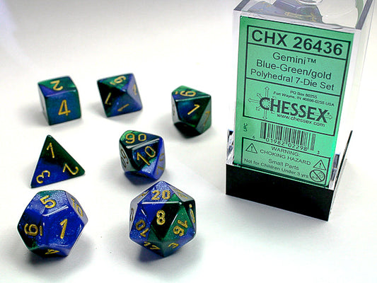Chessex Dice 7-Die Sets: Gemini