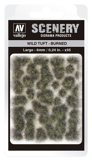 VALLEJO: SCENERY LARGE WILD TUFT BURNED - Hobby Supplies - The Hooded Goblin
