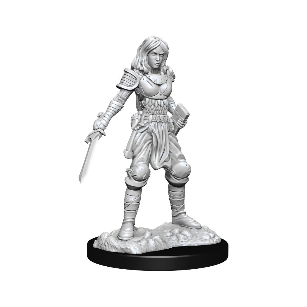 Pathfinder Unpainted Minis WV15 Human Fighter Female