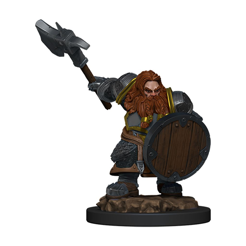D&D Icons of the Realms Premium Miniatures Dwarf Fighter - - The Hooded Goblin