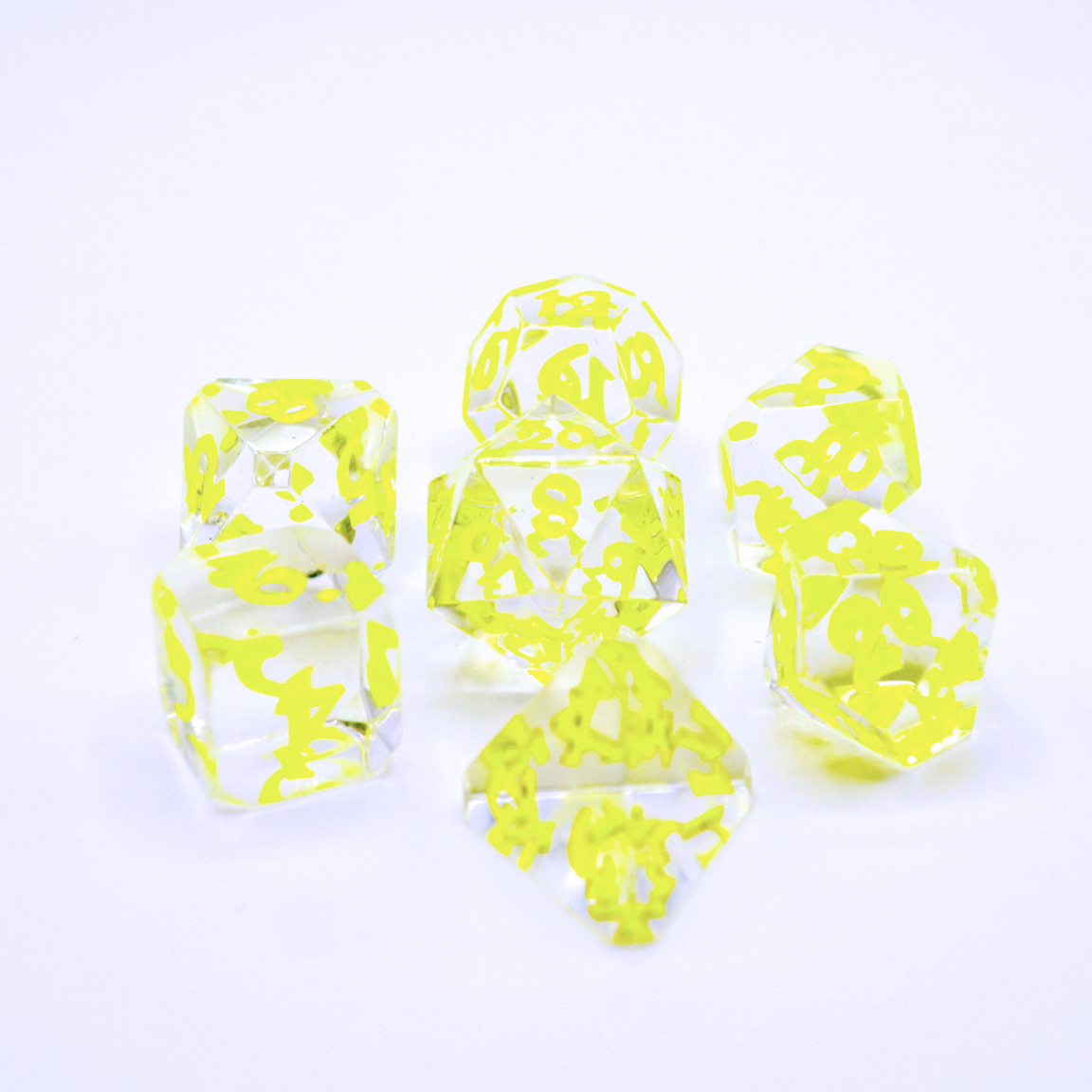 Poly Avalore Rpg Set - Isa Sunbeam Die Hard Dice - Dice - The Hooded Goblin