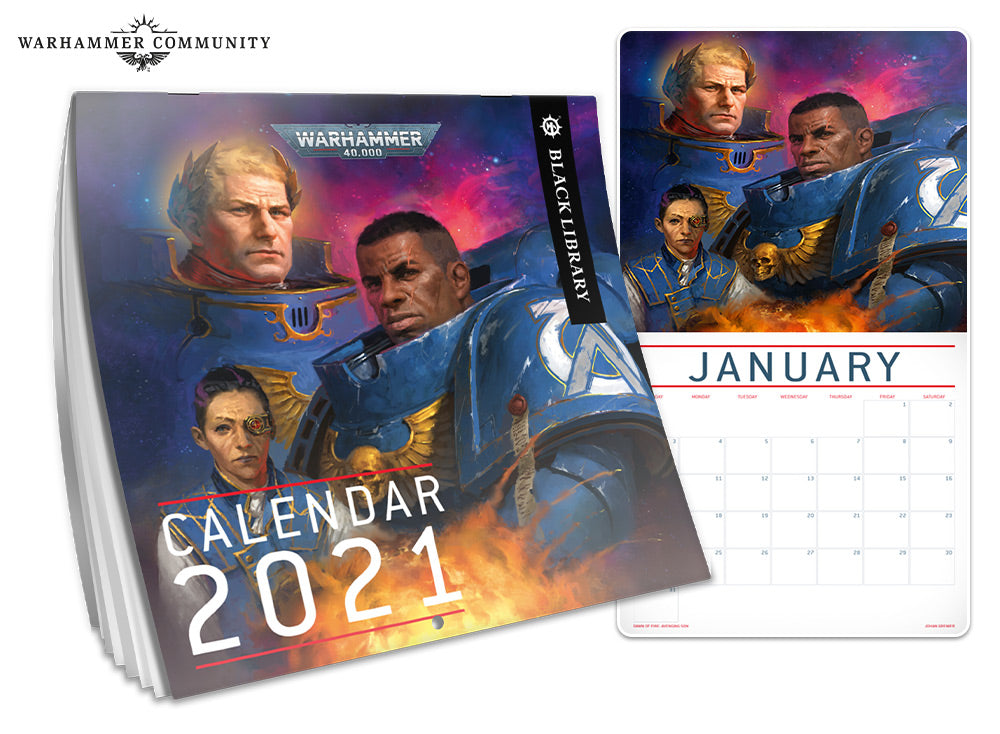 Warhammer 40 000 2021 Calendar - Calendar - The Hooded Goblin