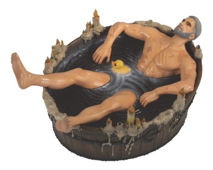 Geralt in Bathtub Statuette by Dark Horse Comics