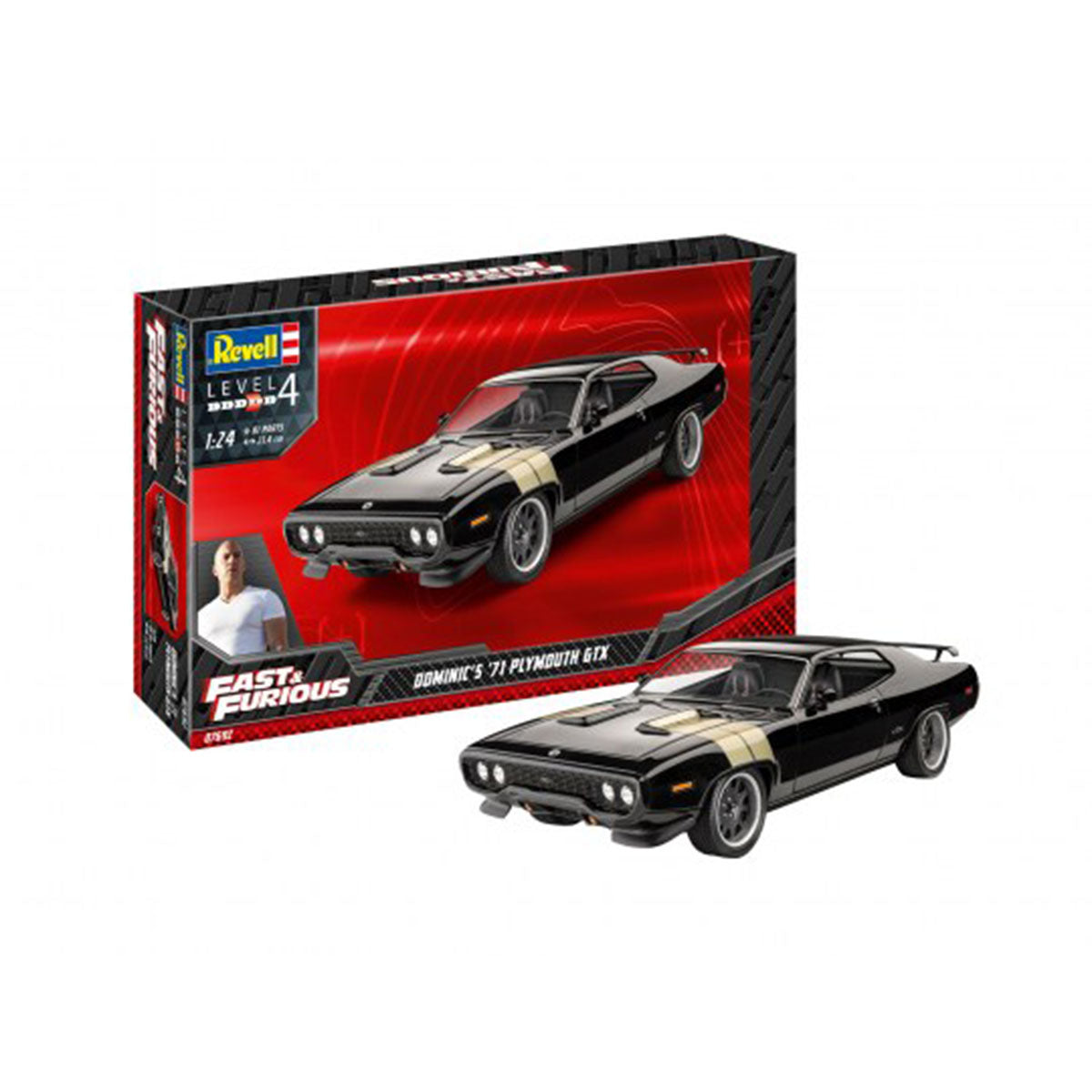 Revell Fast and Furious Domenics 1971 Plymouth GTX 1/24 Scale RVG 07692 $63.69