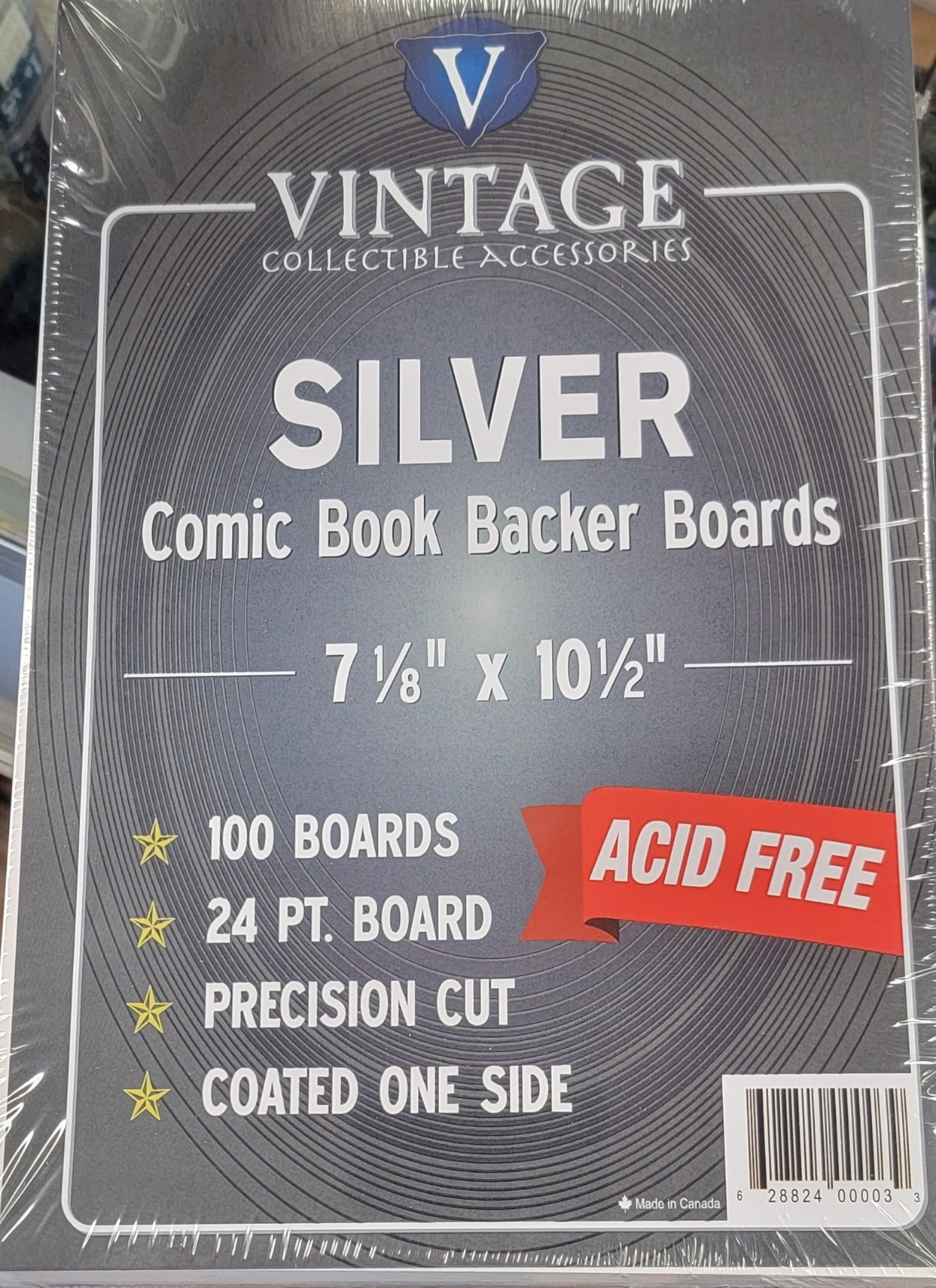 Silver Comic Book Backer Boards 7 1/8" x 10 1/2"