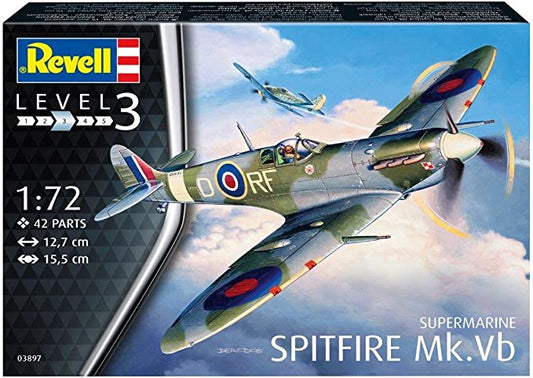 Revell Supermarine Spitfire Mk. VB, 1:72 Scale Model Kit