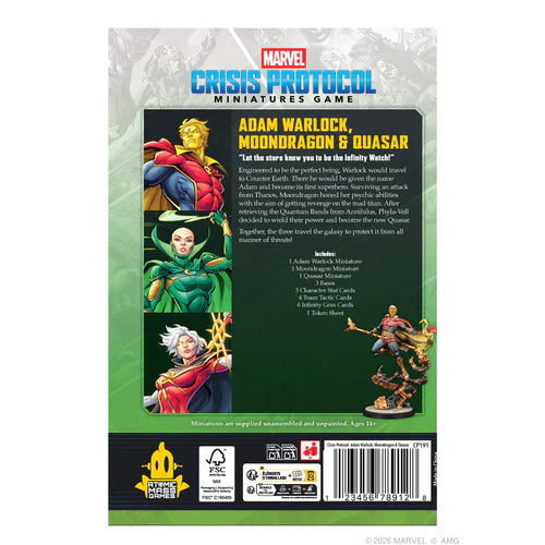 Marvel Crisis Protocol: Adam Warlock, Moondragon & Quasar Q1 2026