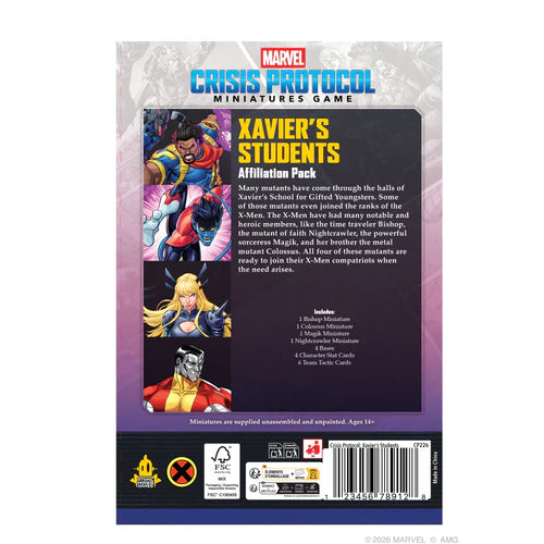 Marvel Crisis Protocol: Xavier's Students Affiliation Pack