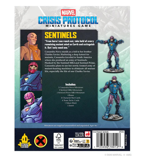 Marvel Crisis Protocol: Sentinels Affiliation Pack Q1 2026
