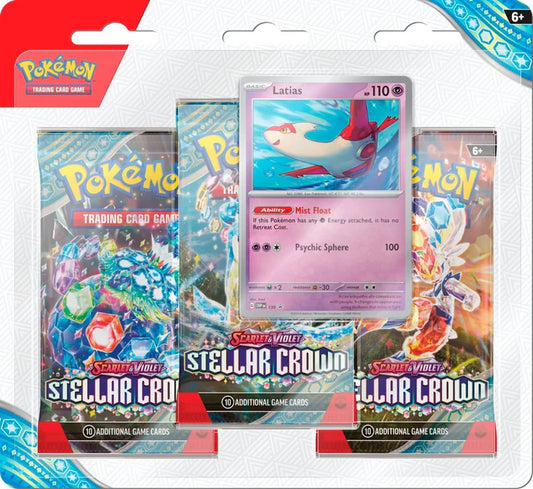 Pokémon TCG: Scarlet & Violet: Stellar Crown - 3-Pack Blister