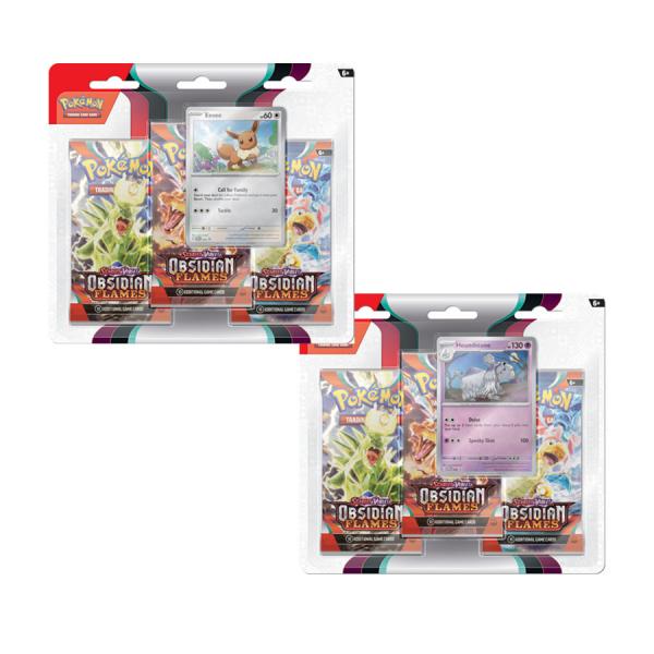 POKEMON OBSIDIAN FLAMES 3PK BLISTER