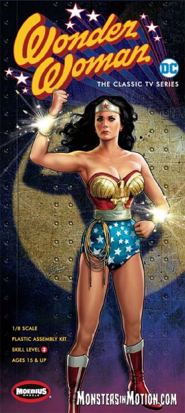 MOEBIUS MODELS 1:8 Scale TV WONDER WOMAN, L Carter, 1/8
