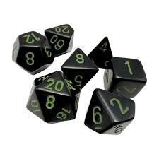 Chessex: 7-die Opaque Pastel Green