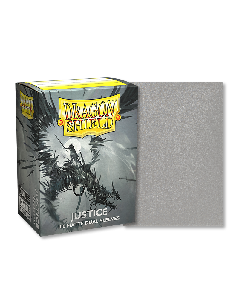 Sleeves: Dragon Shield: Matte DUAL: Justice (Gray) (100)