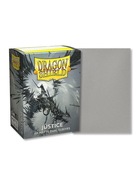 Sleeves: Dragon Shield: Matte DUAL: Justice (Gray) (100)