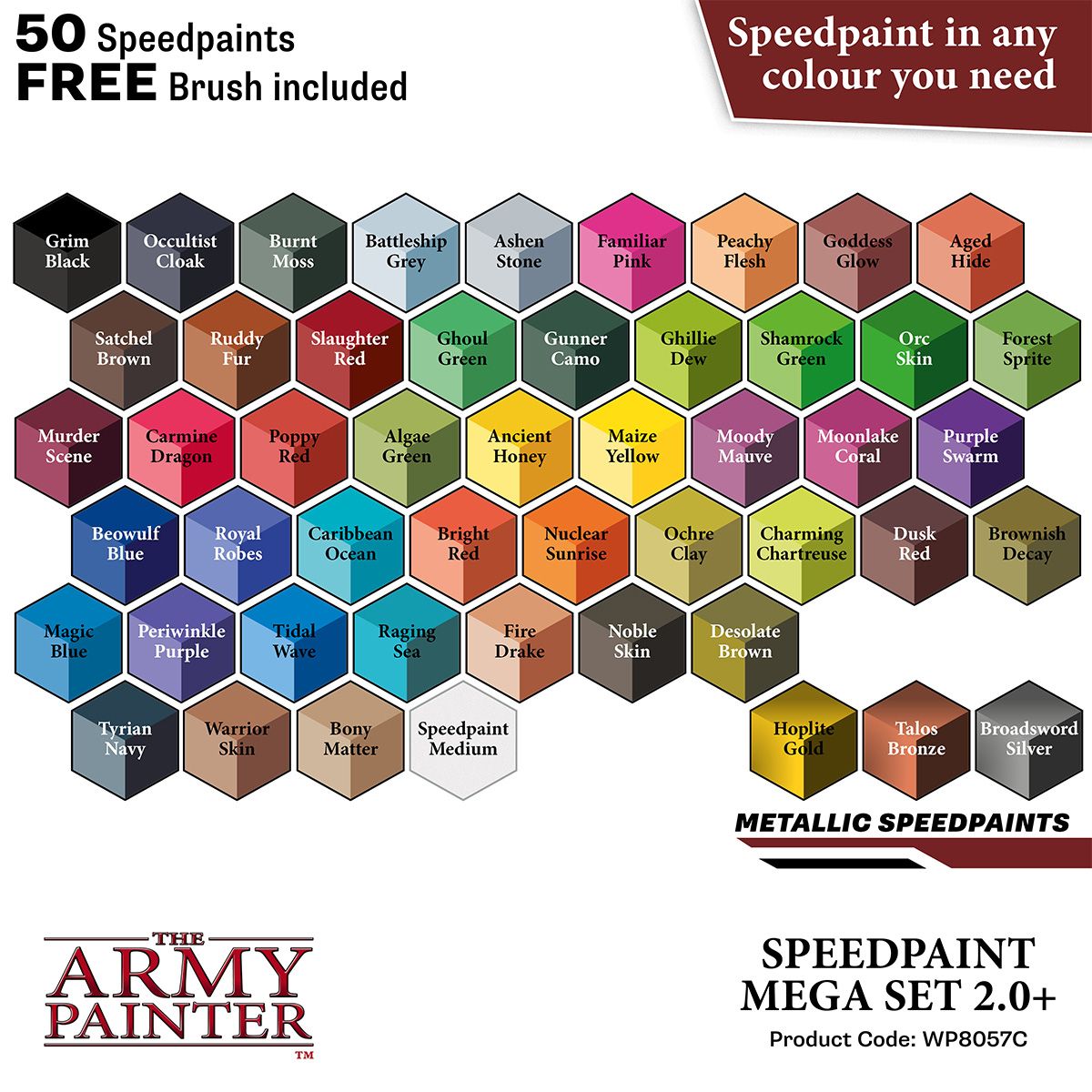 WARPAINTS: Speedpaint Mega Set 2.0 - 50 COLOUR