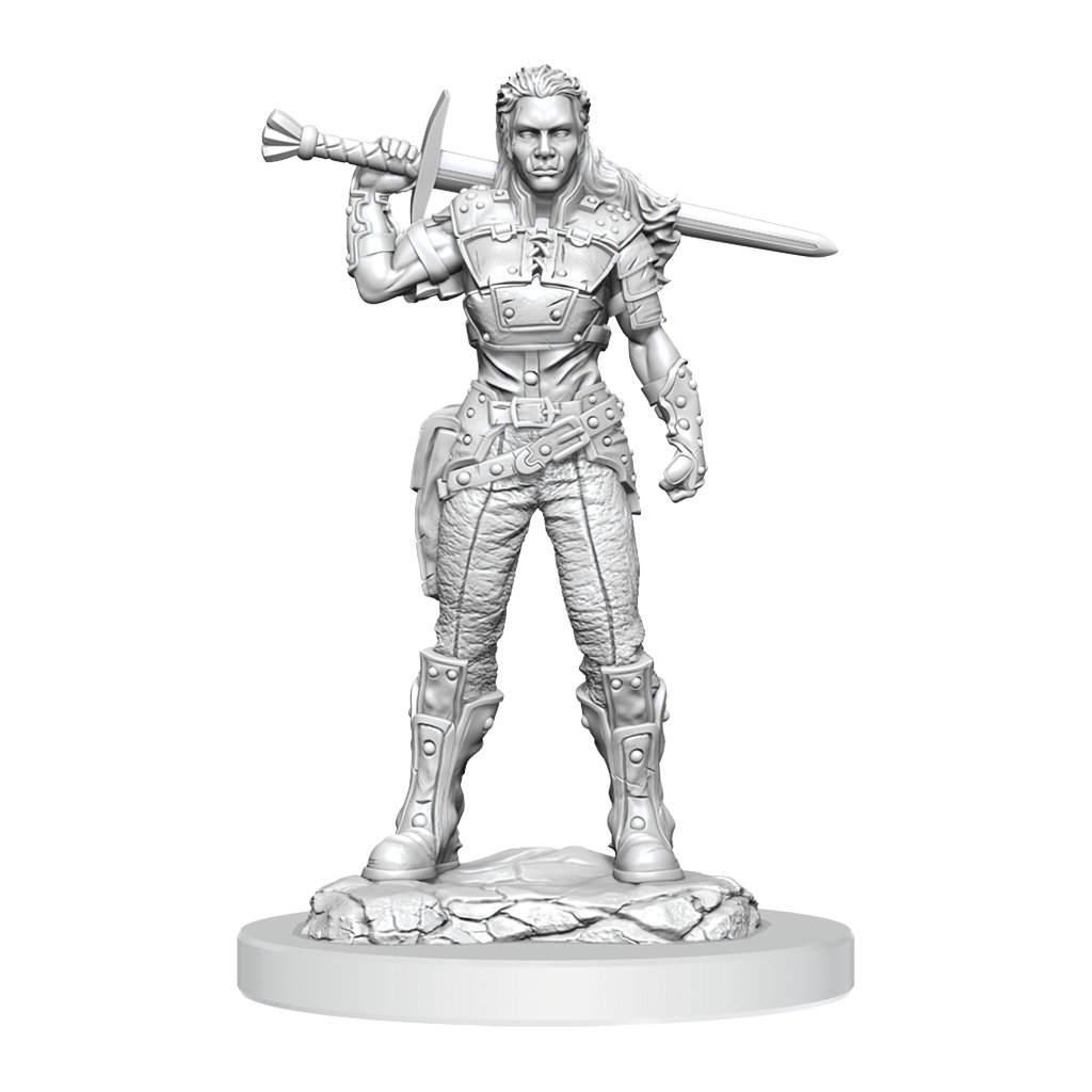 DND Unpainted Minis WV20 Orc Fighter Female