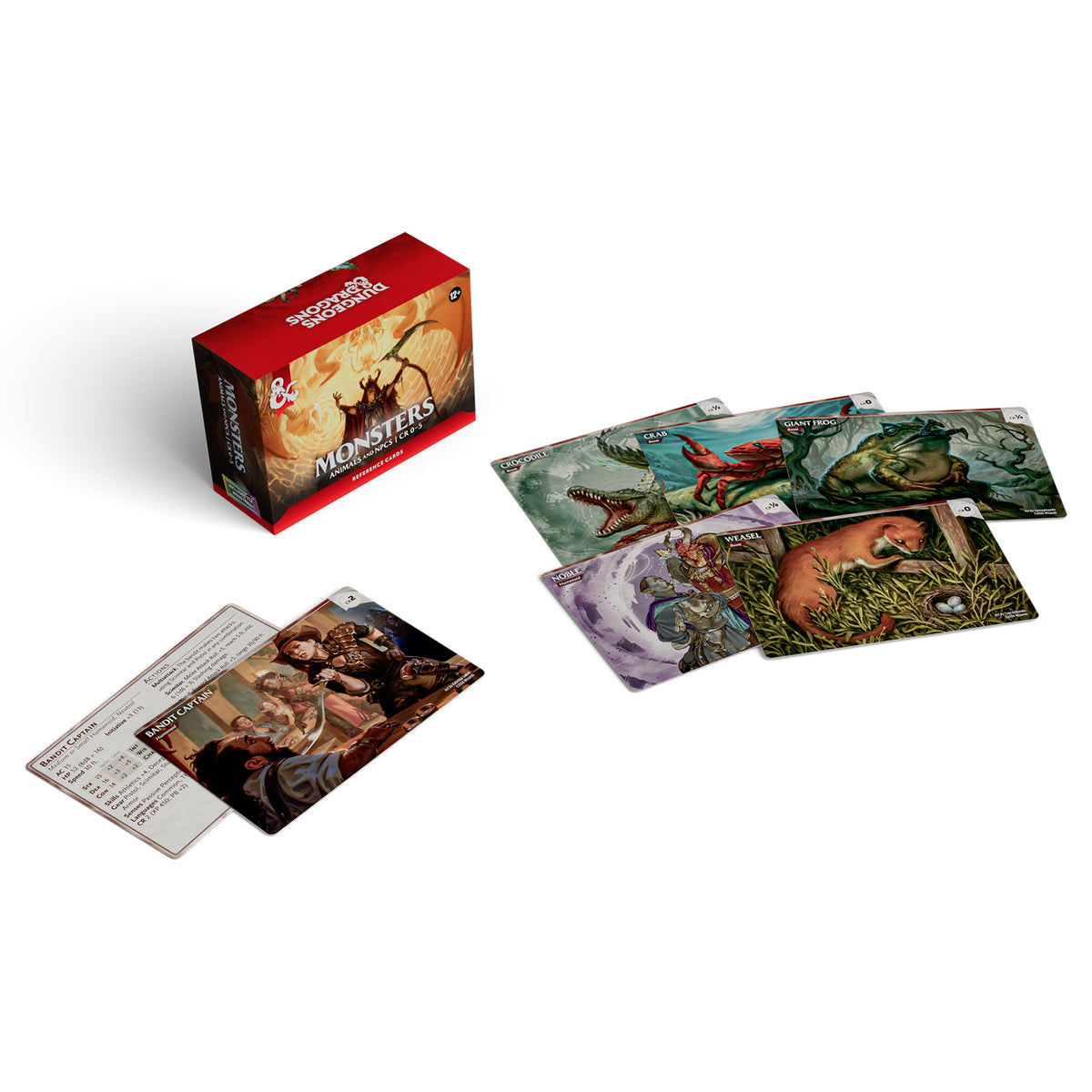 DND RPG REFERENCE CARDS MONSTERS ANIMALS AND NPCS