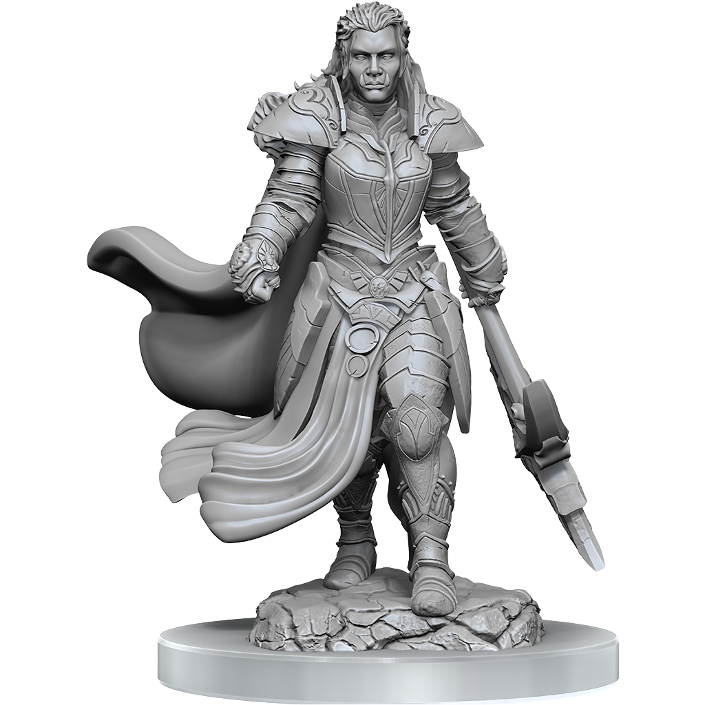 DND Unpainted Minis WV20 Orc Fighter Female