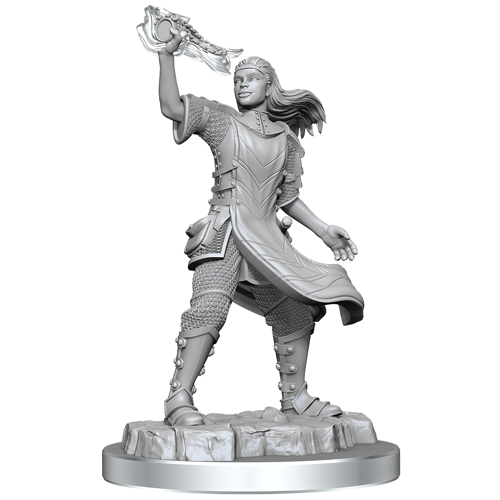 DND Unpainted Minis WV20 Aasmir Cleric Female