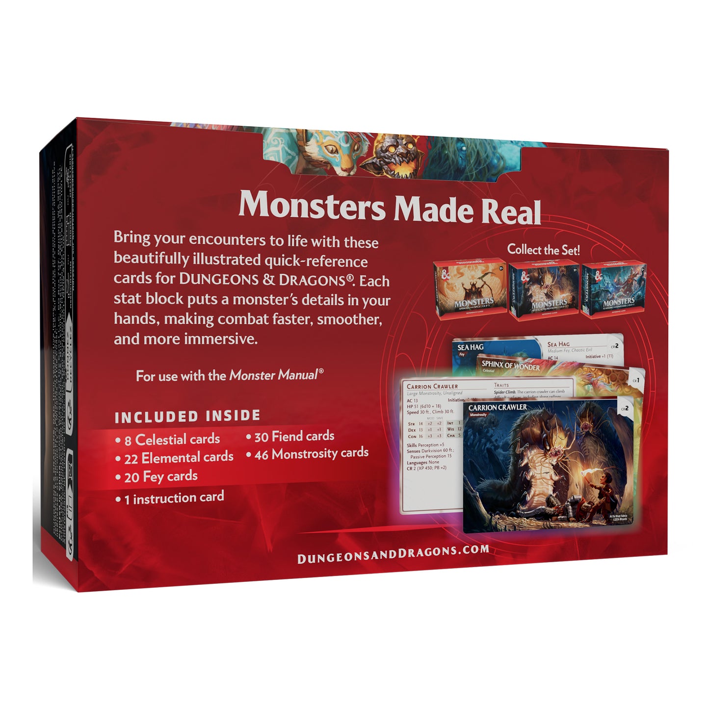 DND RPG REFERENCE CARDS MONSTERS MYSTICAL AND MENACING