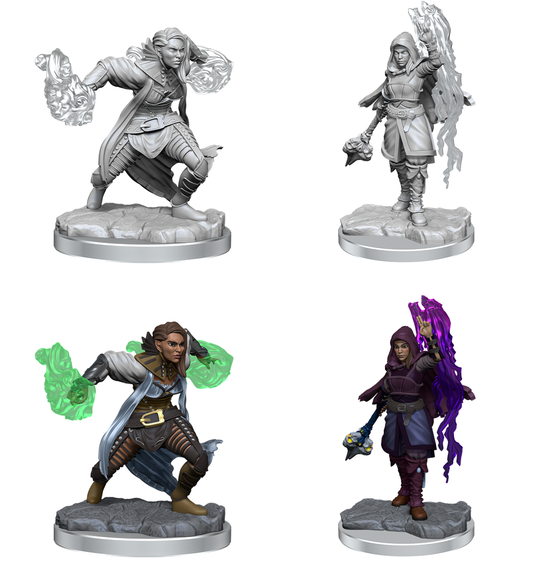 DND Unpainted Minis WV20 Half-Elf Warlock