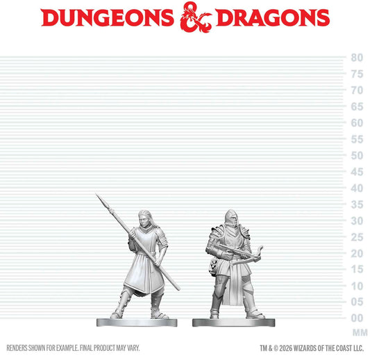 DND Unpainted Minis: Town Guards