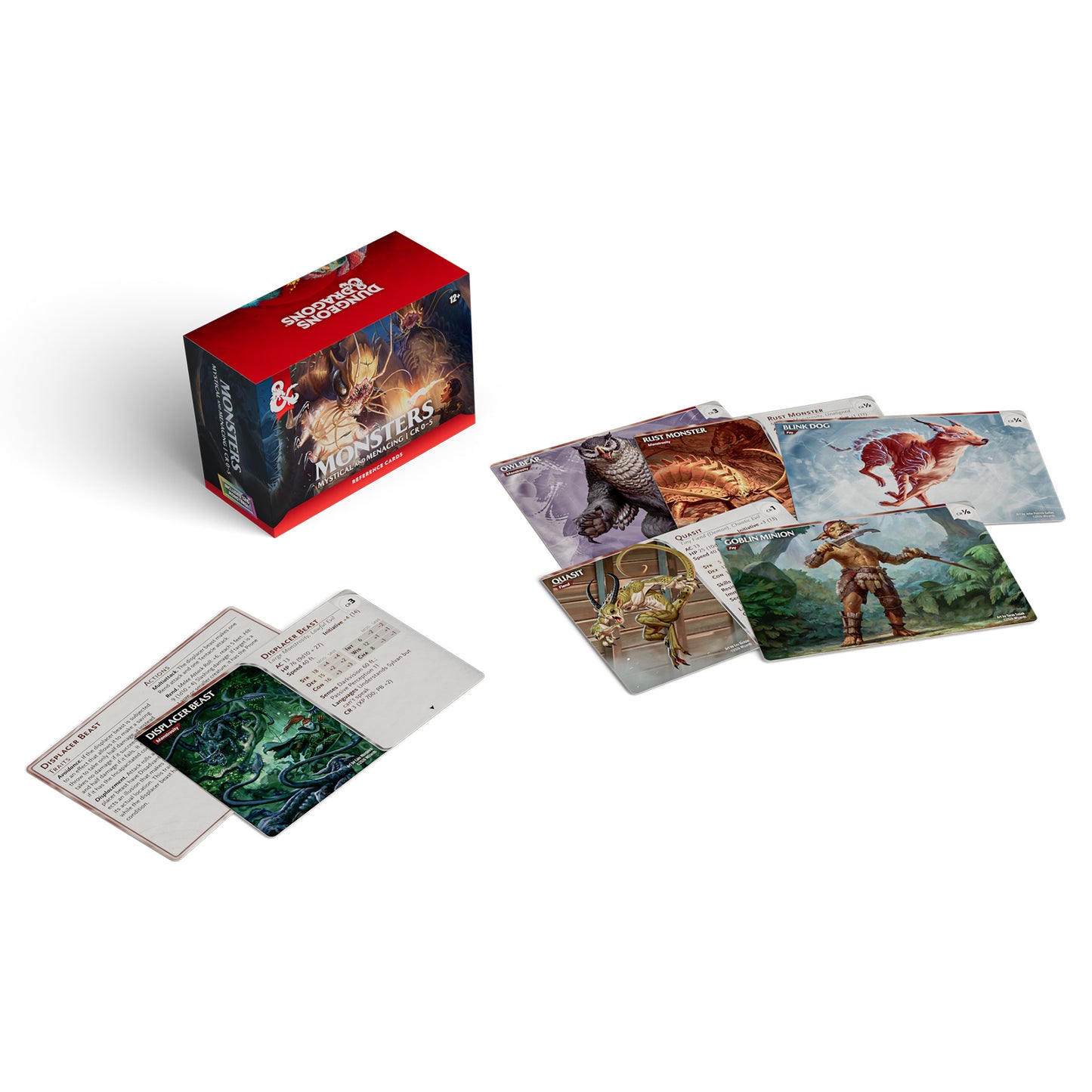 DND RPG REFERENCE CARDS MONSTERS MYSTICAL AND MENACING
