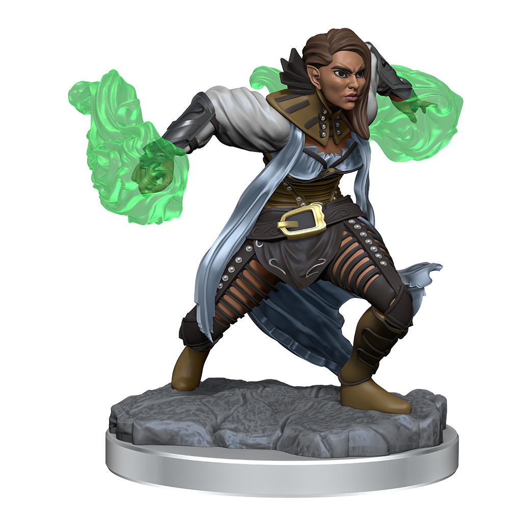 DND Unpainted Minis WV20 Half-Elf Warlock