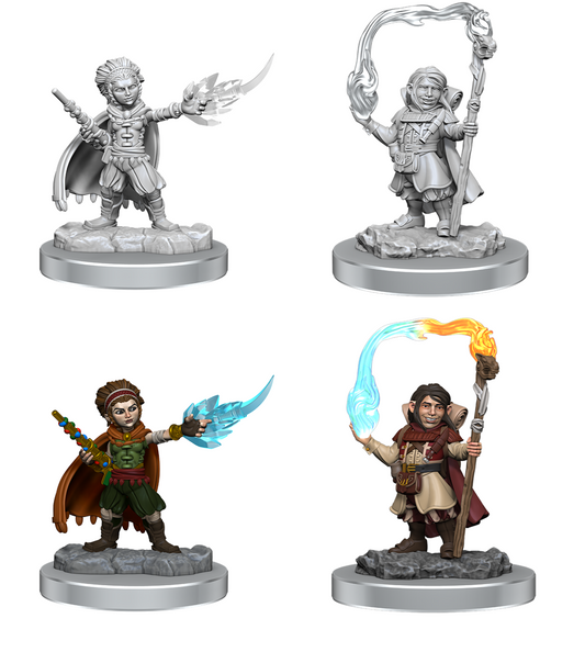 DND Unpainted Minis WV20 Halfling Wizards