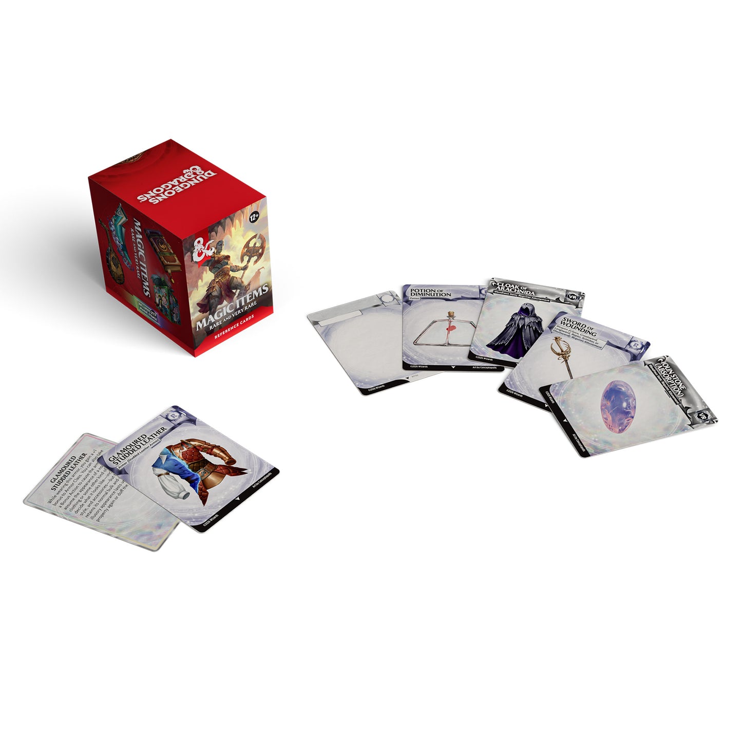 DND RPG REFERENCE CARDS MAGIC ITEMS RARE AND VERY RARE