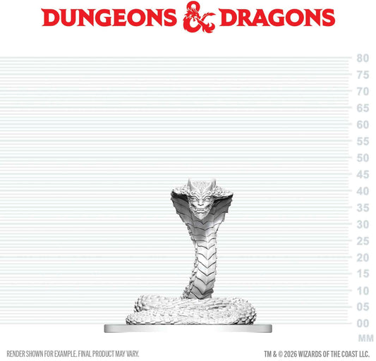 DND Unpainted Minis: Guardian Naga