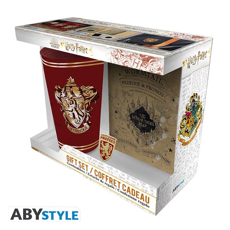HARRY POTTER PACK XXL GLASS/PIN/POCKET NOTEBOOK