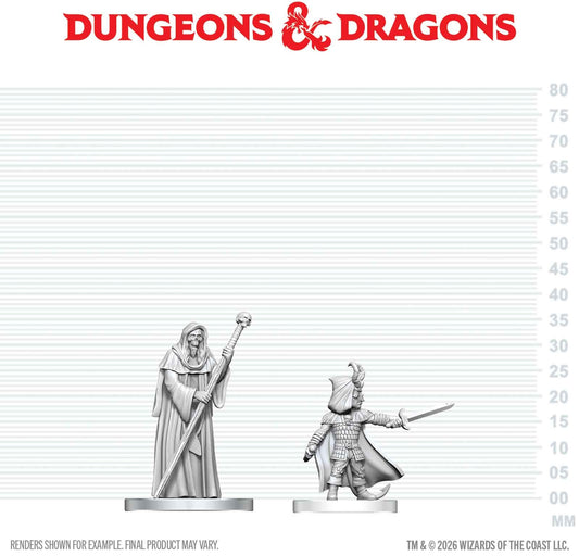 DND Unpainted Minis: Cultist of Bhaal & Cultist of Myrkul