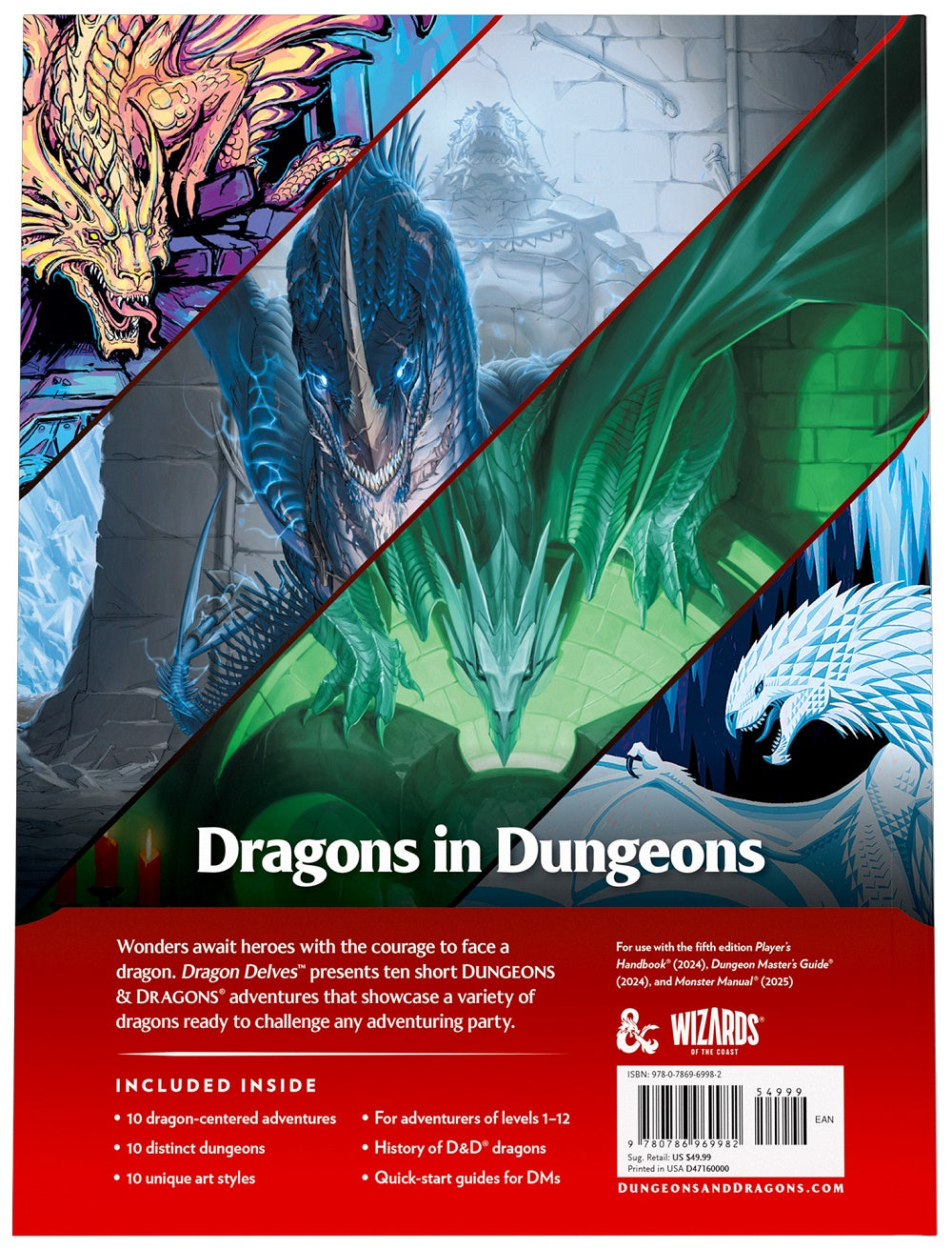 DND RPG DRAGON DELVES AN ADVENTURE ANTHOLOGY HC