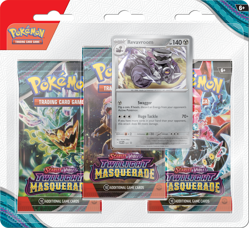 Scarlet & Violet: Twilight Masquerade - 3-Pack Blisters (Revavroom)