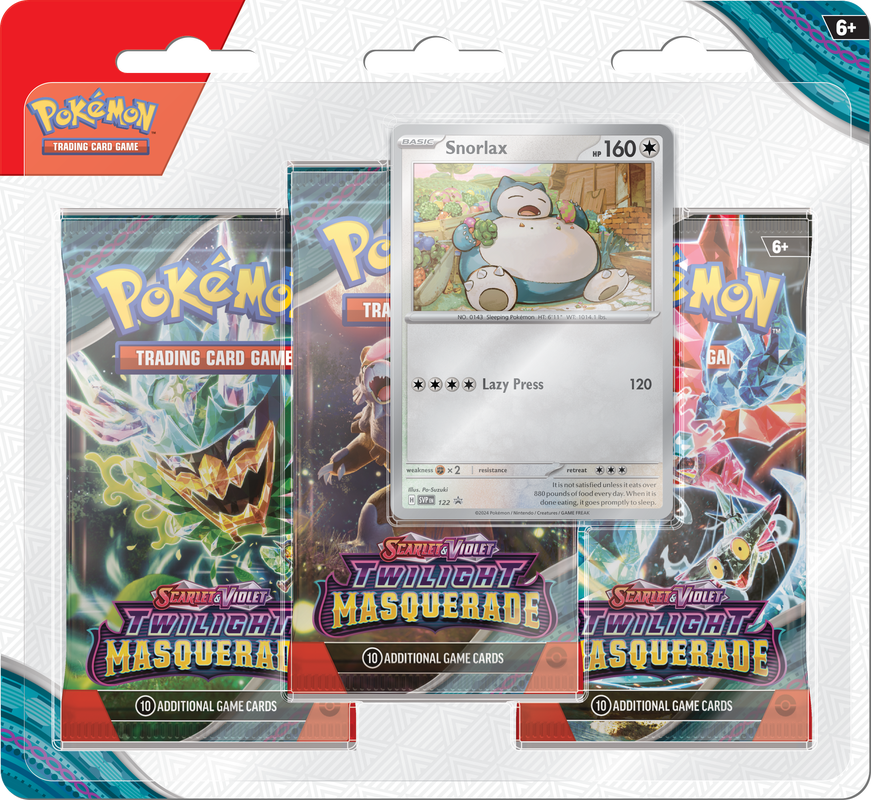 Scarlet & Violet: Twilight Masquerade - 3-Pack Blisters (Snorlax)