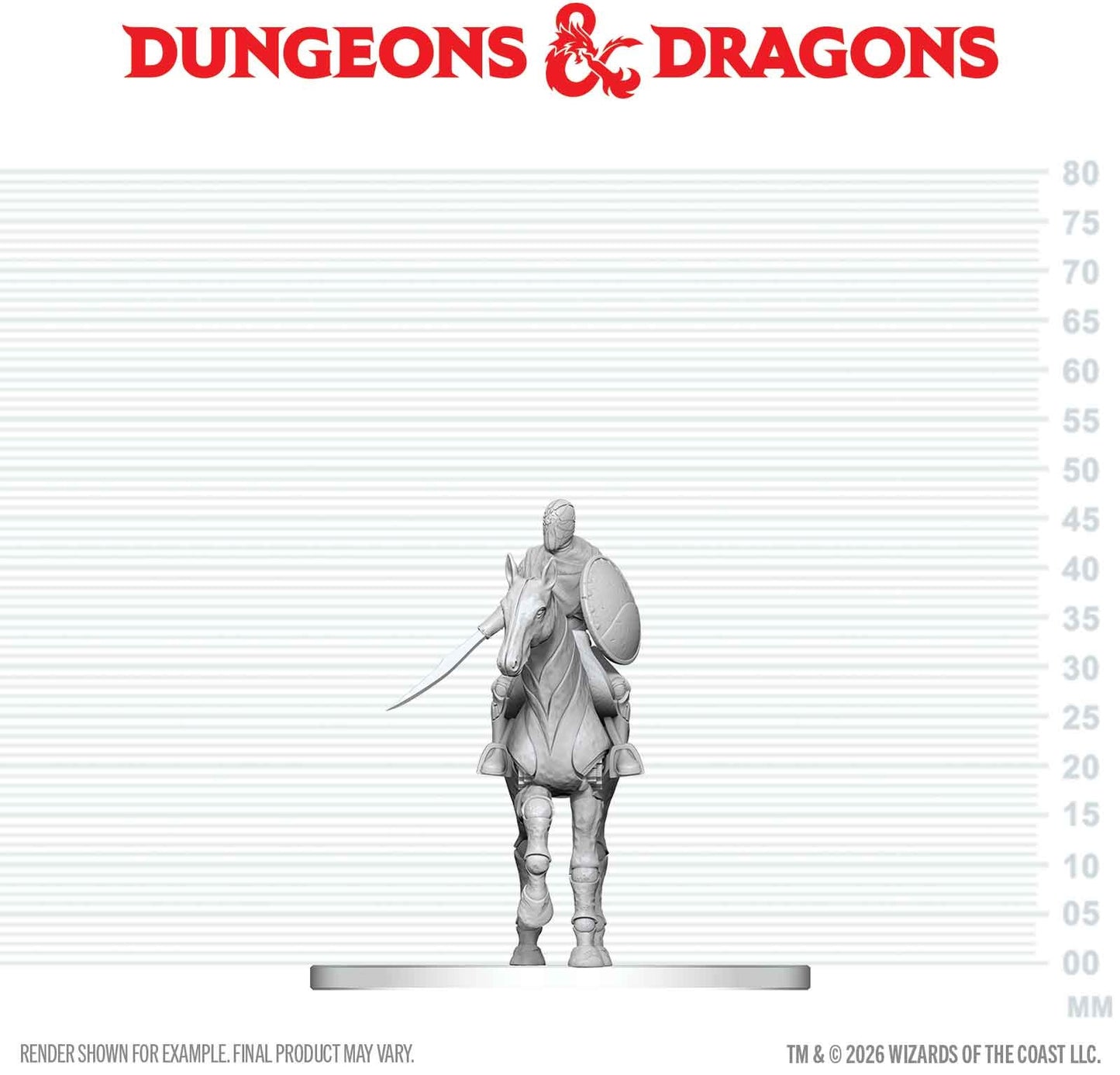 DND Unpainted Minis: Nimblewright Steed with Rider