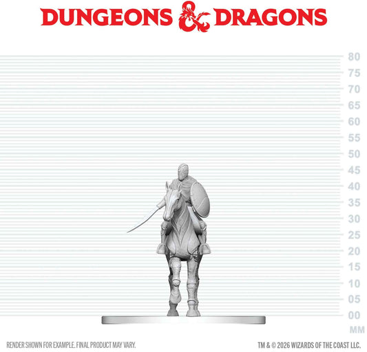 DND Unpainted Minis: Nimblewright Steed with Rider